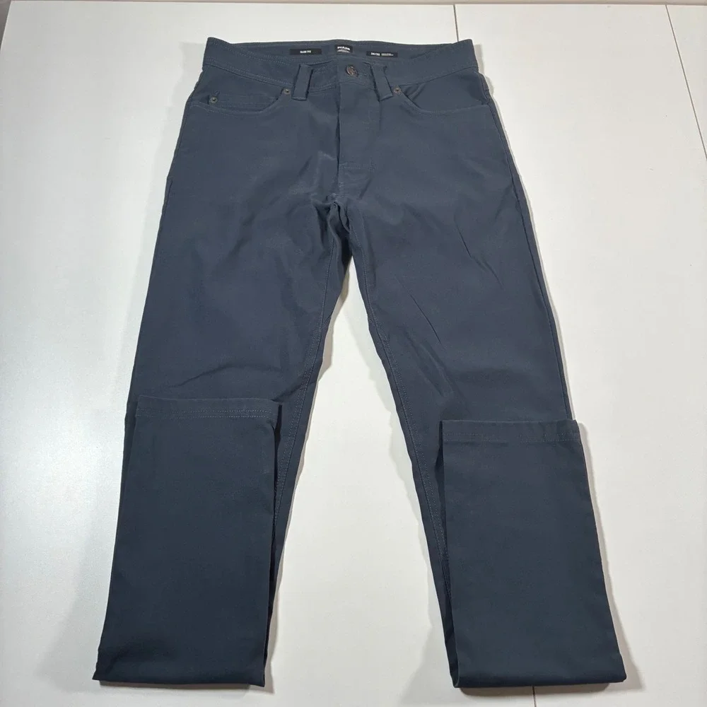 LOT OF 4 Prana Pants 28x32 Gray Blue Slim Fit Hiking Zion Performance Stretch - Picture 14 of 16